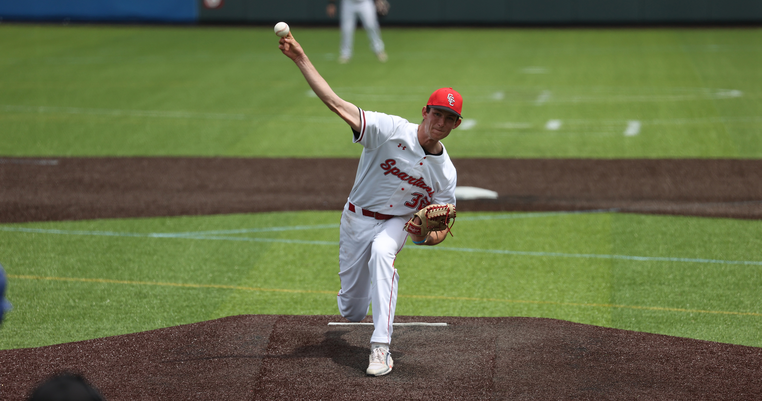 Will Coleman picked up the win in Cayuga's 7-3 playoff victory over Finger Lakes CC on Saturday.