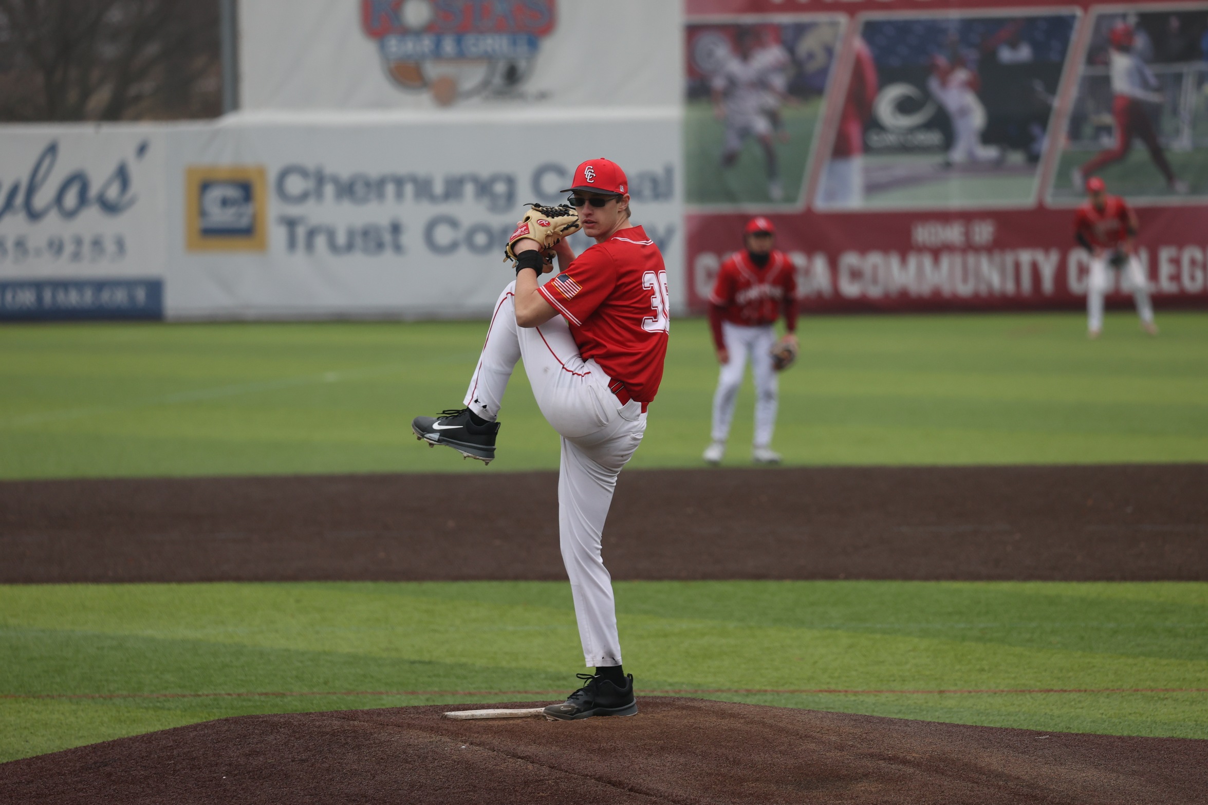 Kyle Peryer threw five innings to earn the win against FLCC on Monday.