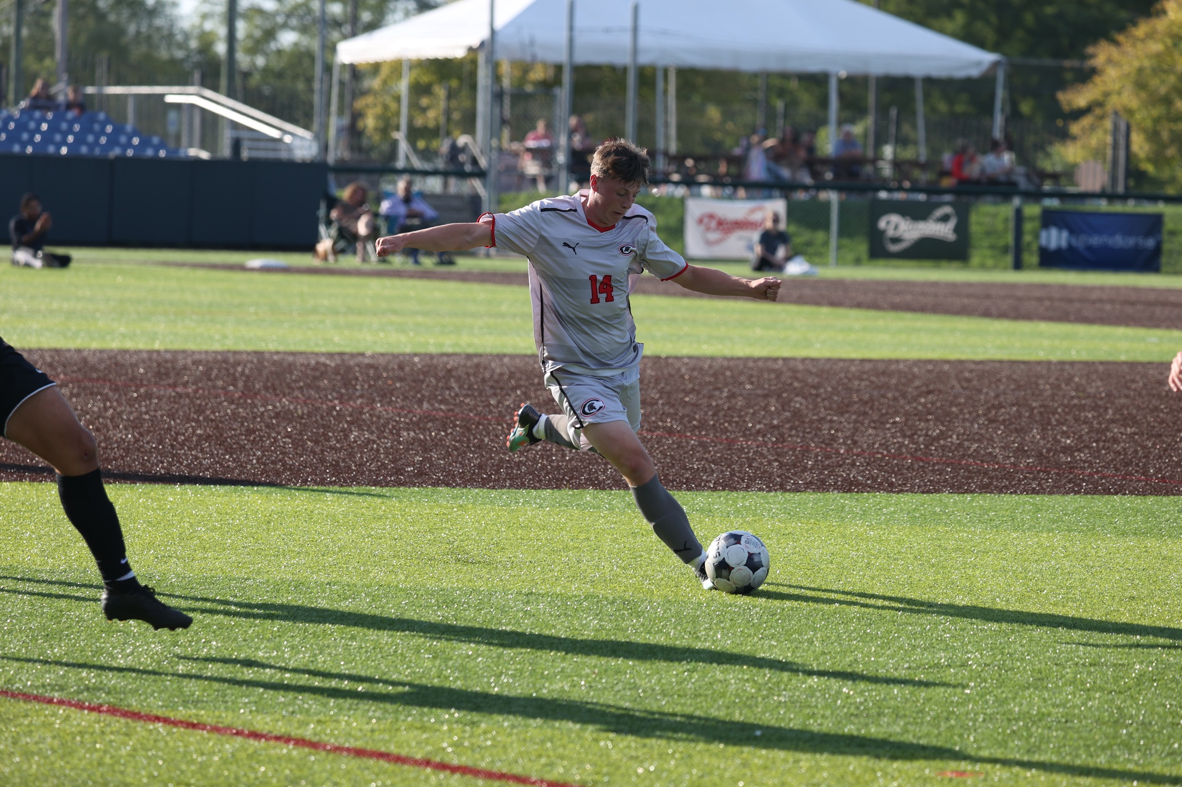 Zander Wishart had two goals and three assists in a win over Erie Community College on Saturday.
