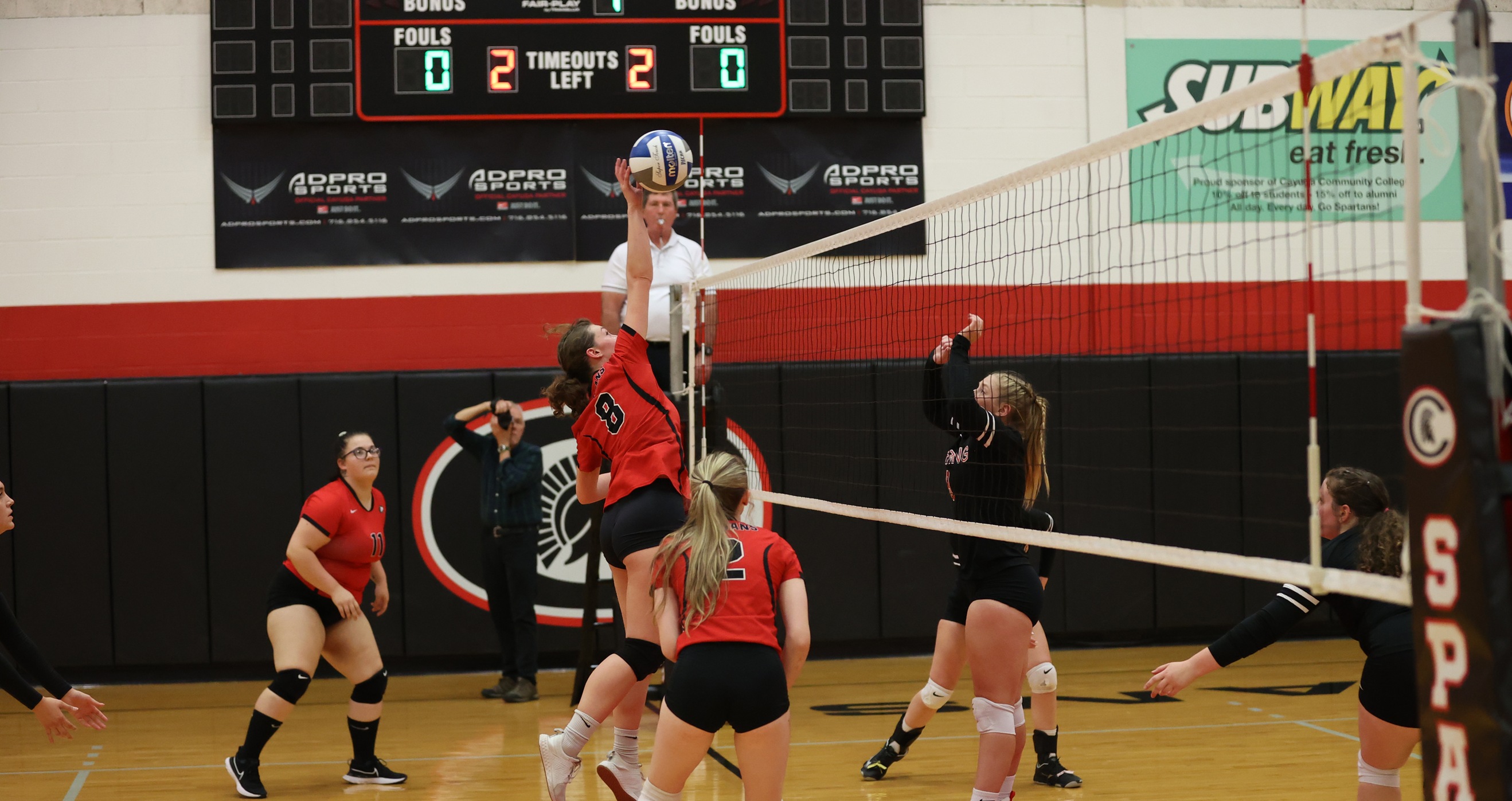 Cayuga lost matches to SUNY Adirondack and Hudson Valley Community College on Saturday.